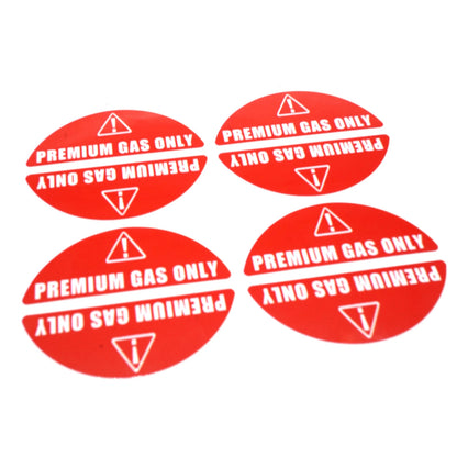16 Pairs Gas Only Stickers for High Performance Engines & Gas Cans