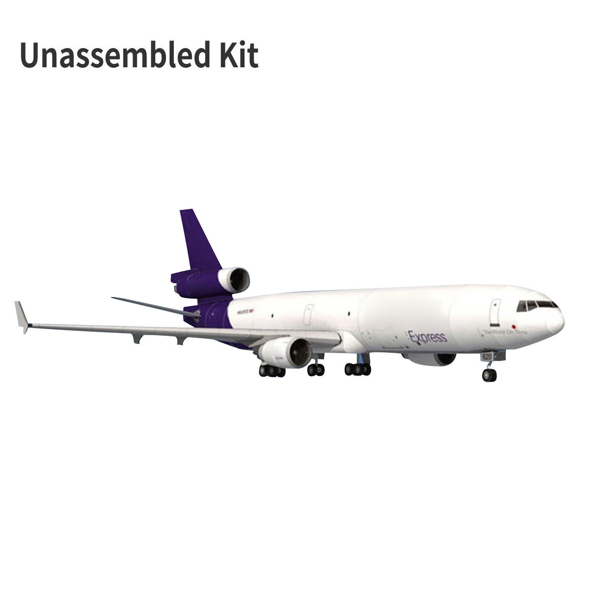 3D Paper Model Kit for Fedex MD-11 (1:100 Scale)