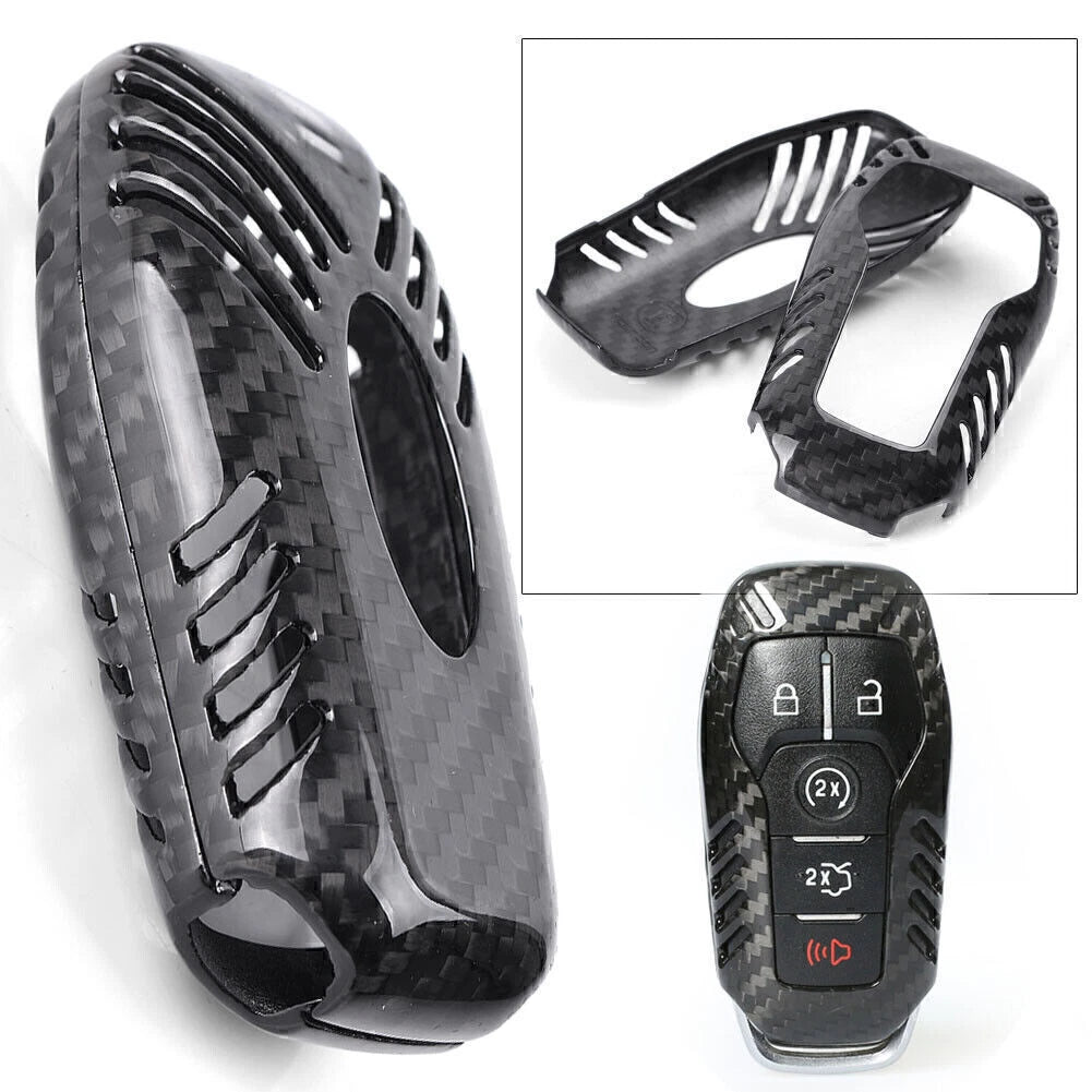 Carbon Fiber Key Fob Shell Cover for Ford Mustang (2015–2016)