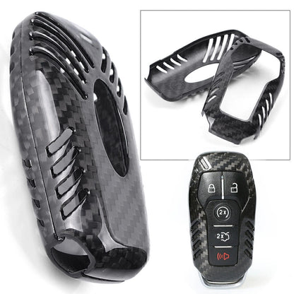 Carbon Fiber Key Fob Shell Cover for Ford Mustang (2015–2016)