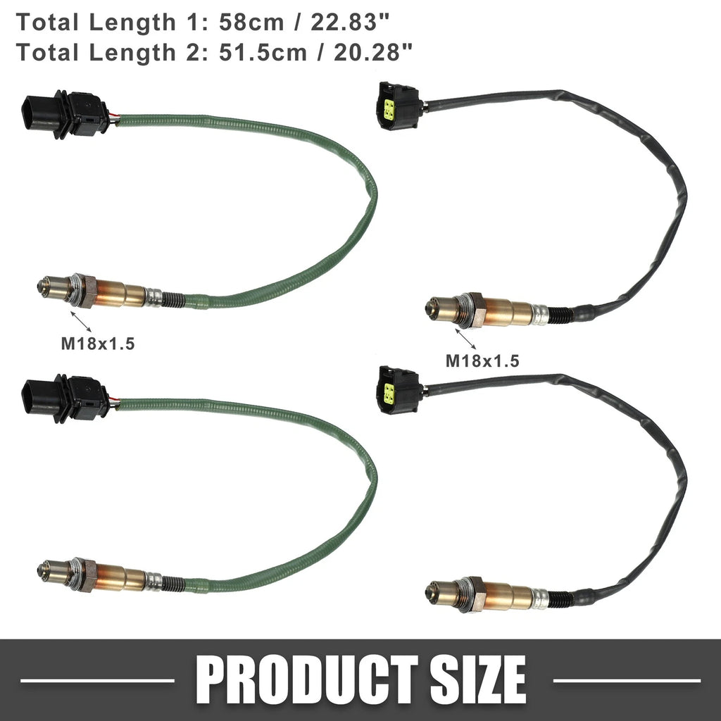 4 Pcs O2 Oxygen Sensor Upstream Downstream Replacement for Mercedes GL450 (2007–2012)