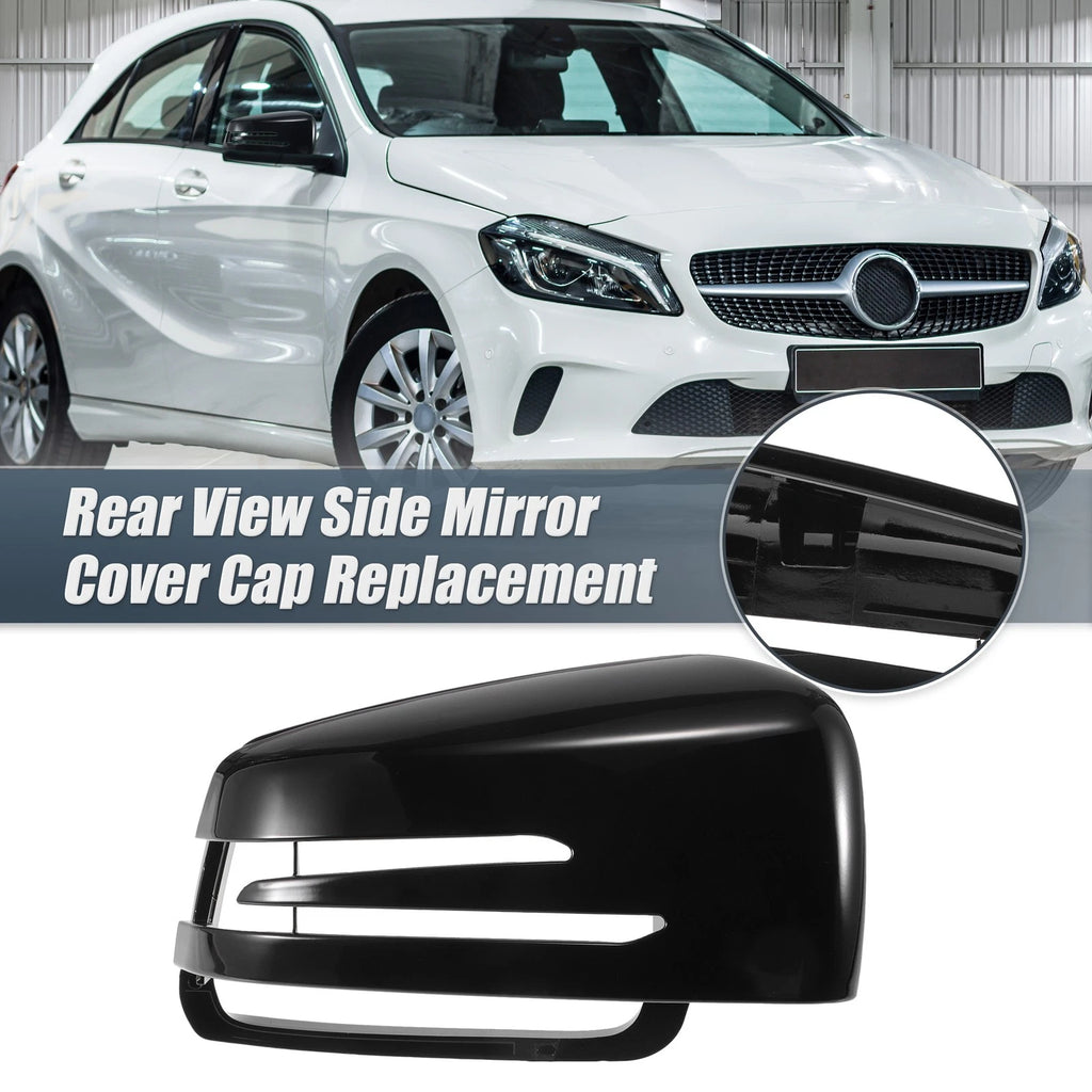 Right Mirror Cover Cap Gloss Black for Mercedes Benz A Class B Class C Class (2000–2015)