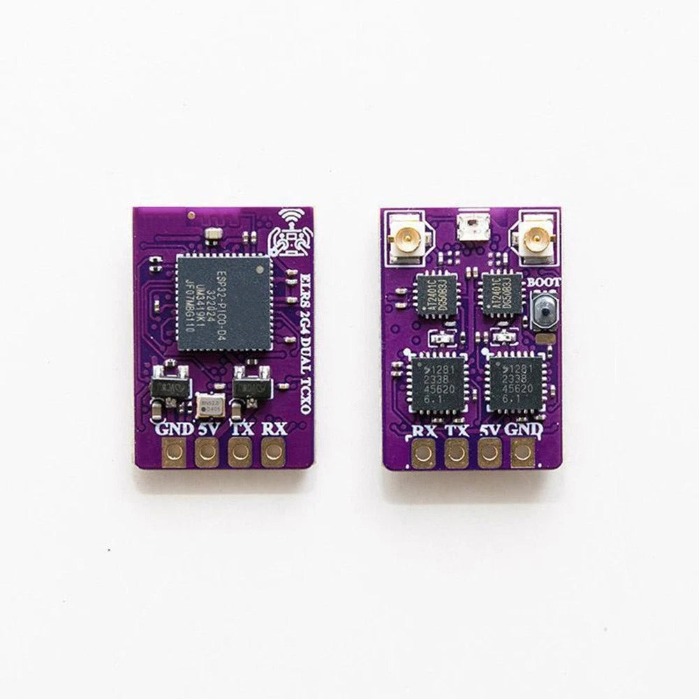 Dual Antenna 2.4G Receiver for Fixed Wing Long Range with TCXO and CRSF