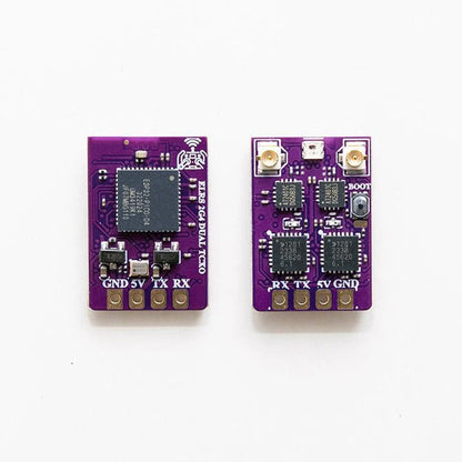 Dual Antenna 2.4G Receiver for Fixed Wing Long Range with TCXO and CRSF