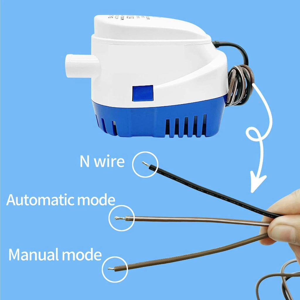 12V 760GPH Automatic Submersible Bilge Pump for Marine Boats