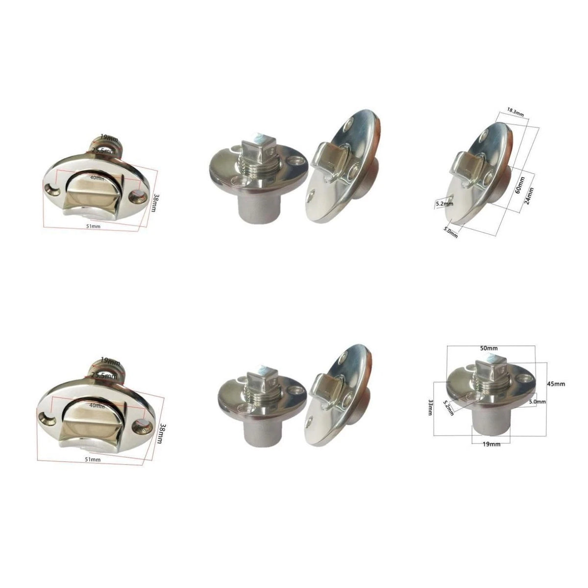 Stainless Steel Boat Drain Connector for Yachts