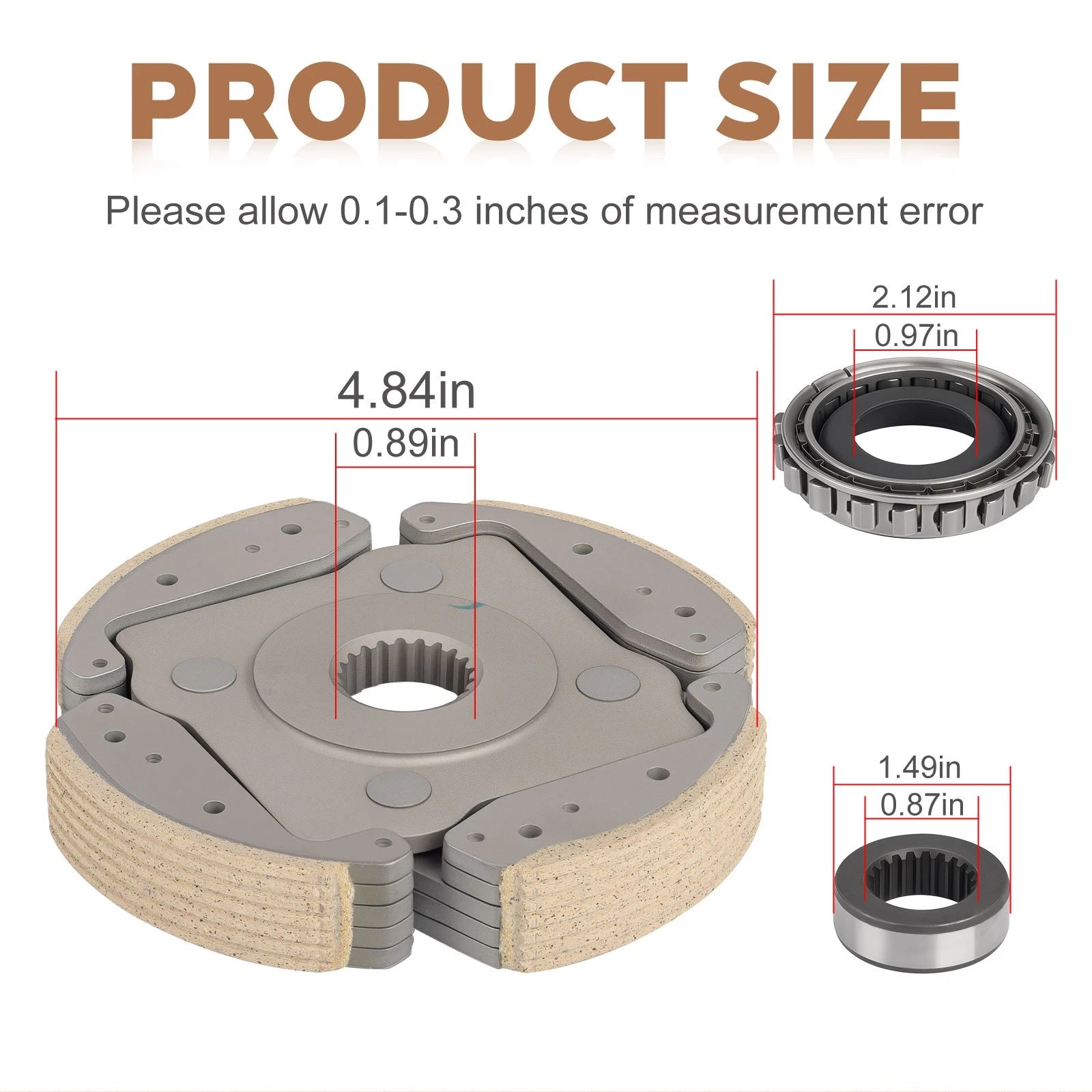 Wet Clutch Centrifugal Carrier & Bearing for Kawasaki Bayou 300 KLF300A (1986–1987)