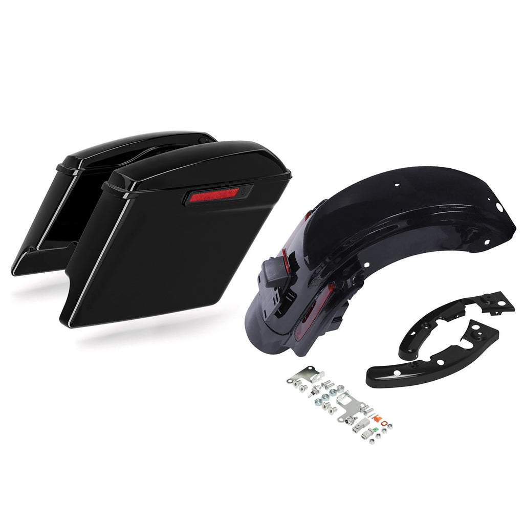 5" Stretched Hard Saddlebags for Harley Road Glide (2009–2013) LED