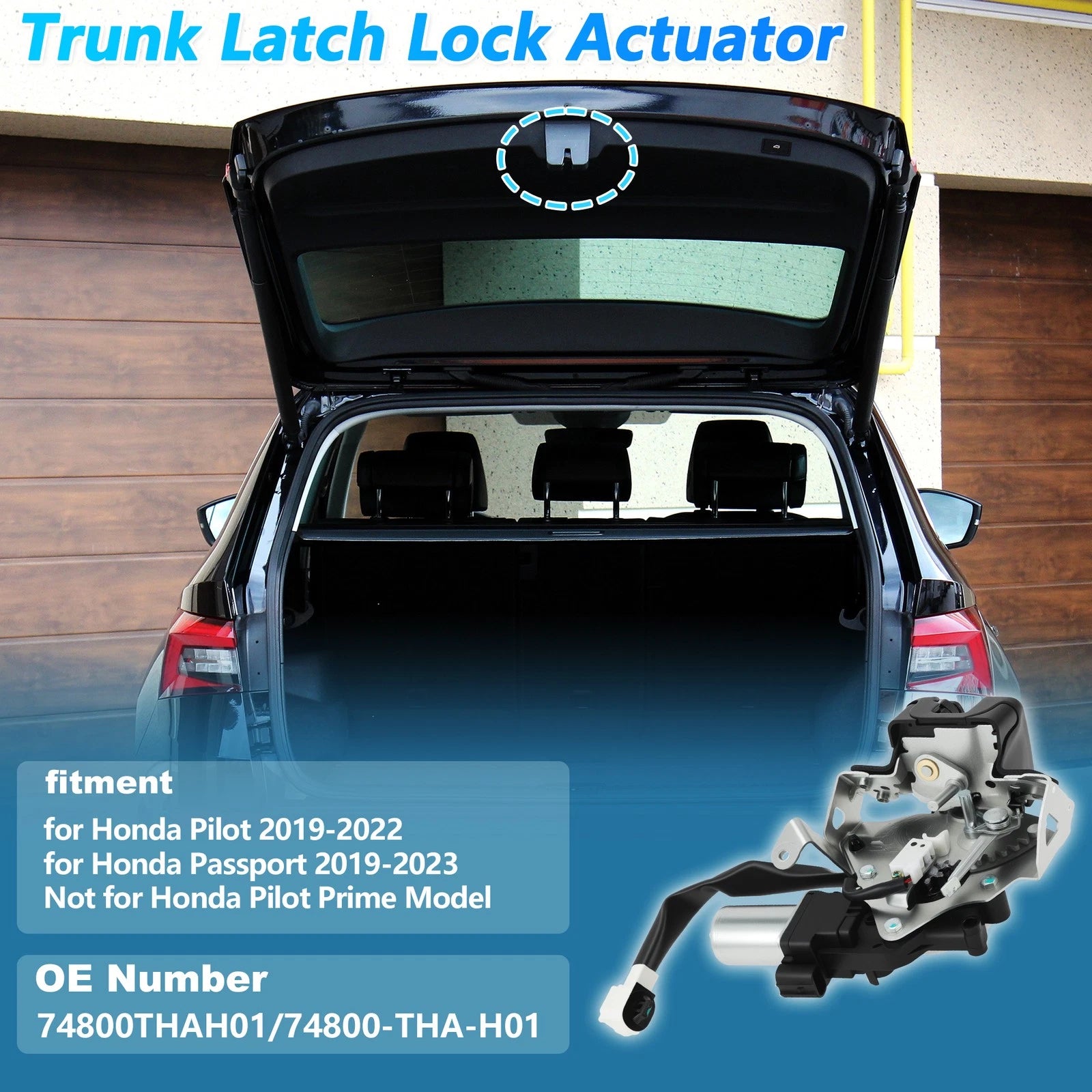 Trunk Tailgate Lock Actuator for Honda Pilot Passport (2019–2022) 5 Pin