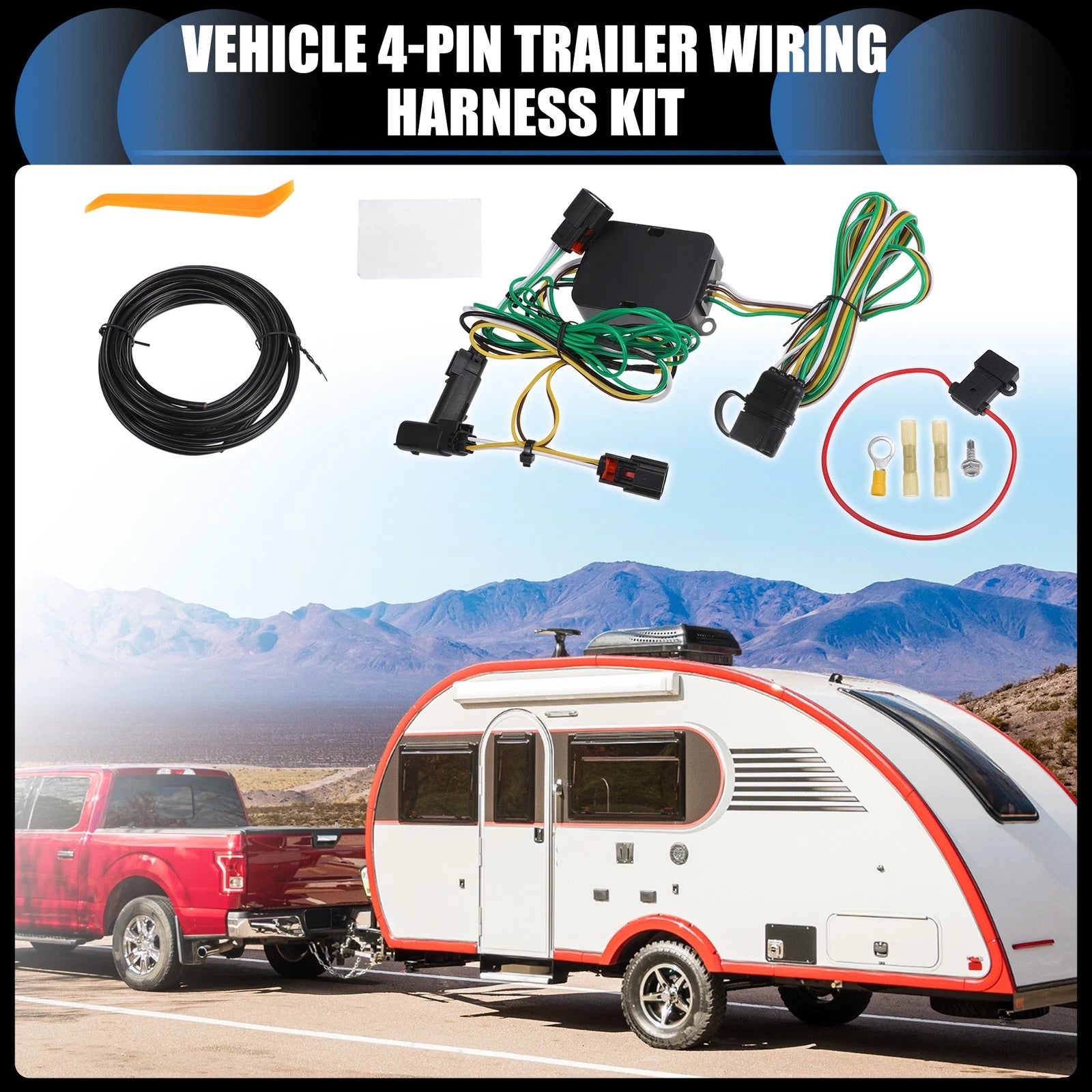 4-Pin Trailer Wiring Harness Kit for Chrysler Pacifica (2017–2018)