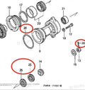 Lower Unit Oil Seal & O-ring Set for Honda Outboard Engine (91252-ZW1-B02, 91351-ZW1-B02)