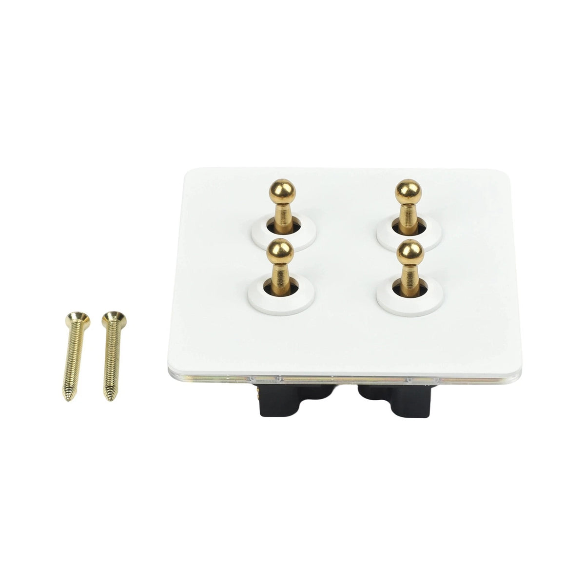 Fireproof Stainless Steel Wall Switch with Brass Lever for Indoor Lighting