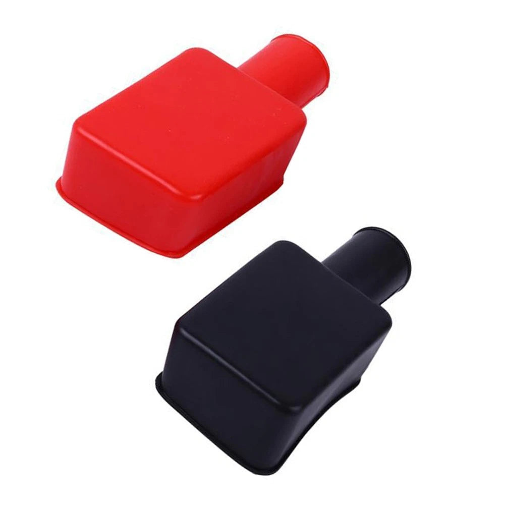 Car Battery Pole Terminal Protection Cover Set of 2 Red and Black