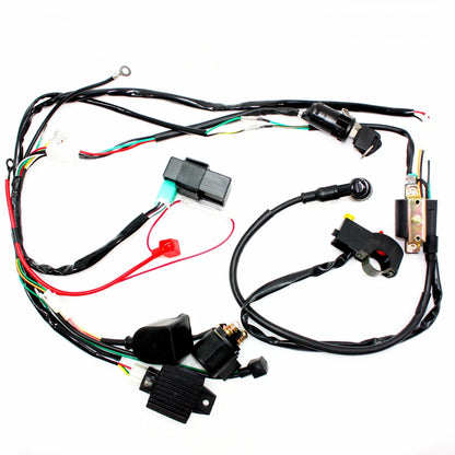 Electric Start Engine Wiring Harness Loom for Quad Bike ATV Buggy (110-125cc)