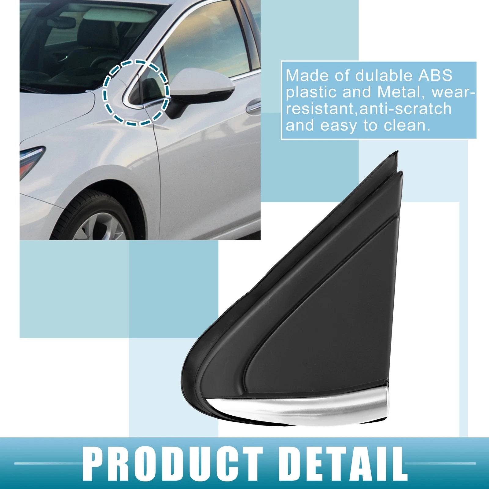 Mirror Corner Fender Triangle Cover Pair for Chevrolet (2005–2015)