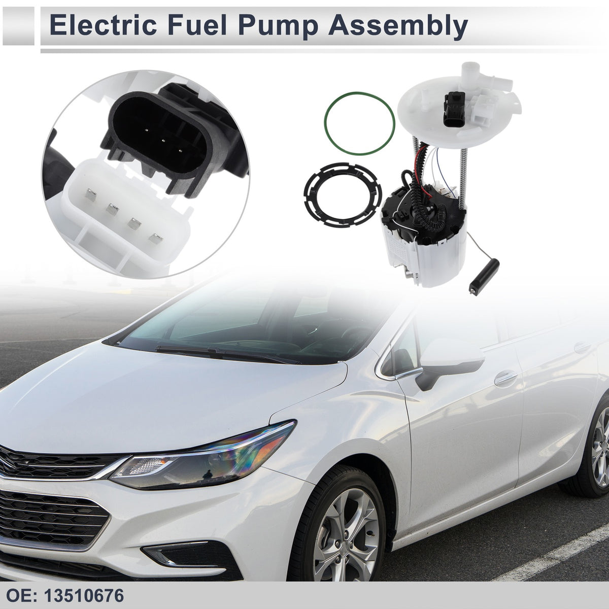 Fuel Pump Assembly Replacement for Chevy Cruze 2016-2017 L4 1.4 Gas