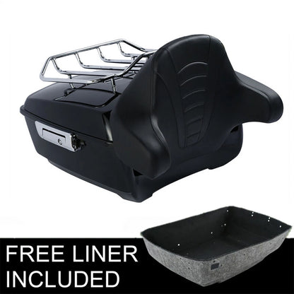 Trunk Luggage Rack Backrest Pad for Harley Touring Road Glide (2014–2026)