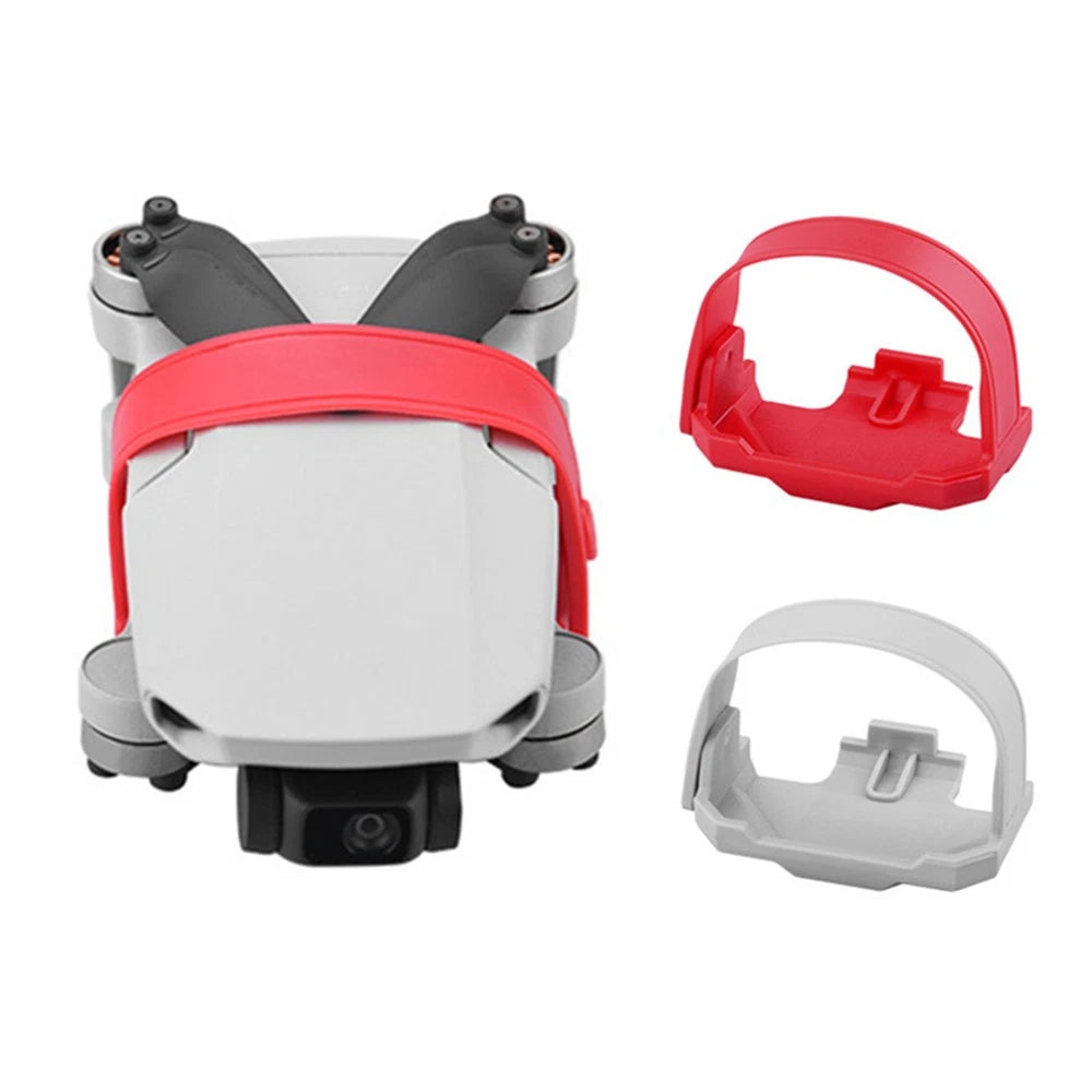 Propeller Holder for DJI Mavic Mini 2 SE (2020–2023) - Grey/Red Silicone