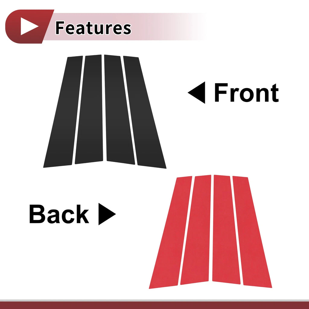 Door Pillar Window Trim for Chevrolet Malibu (2004–2007) Front Left Right