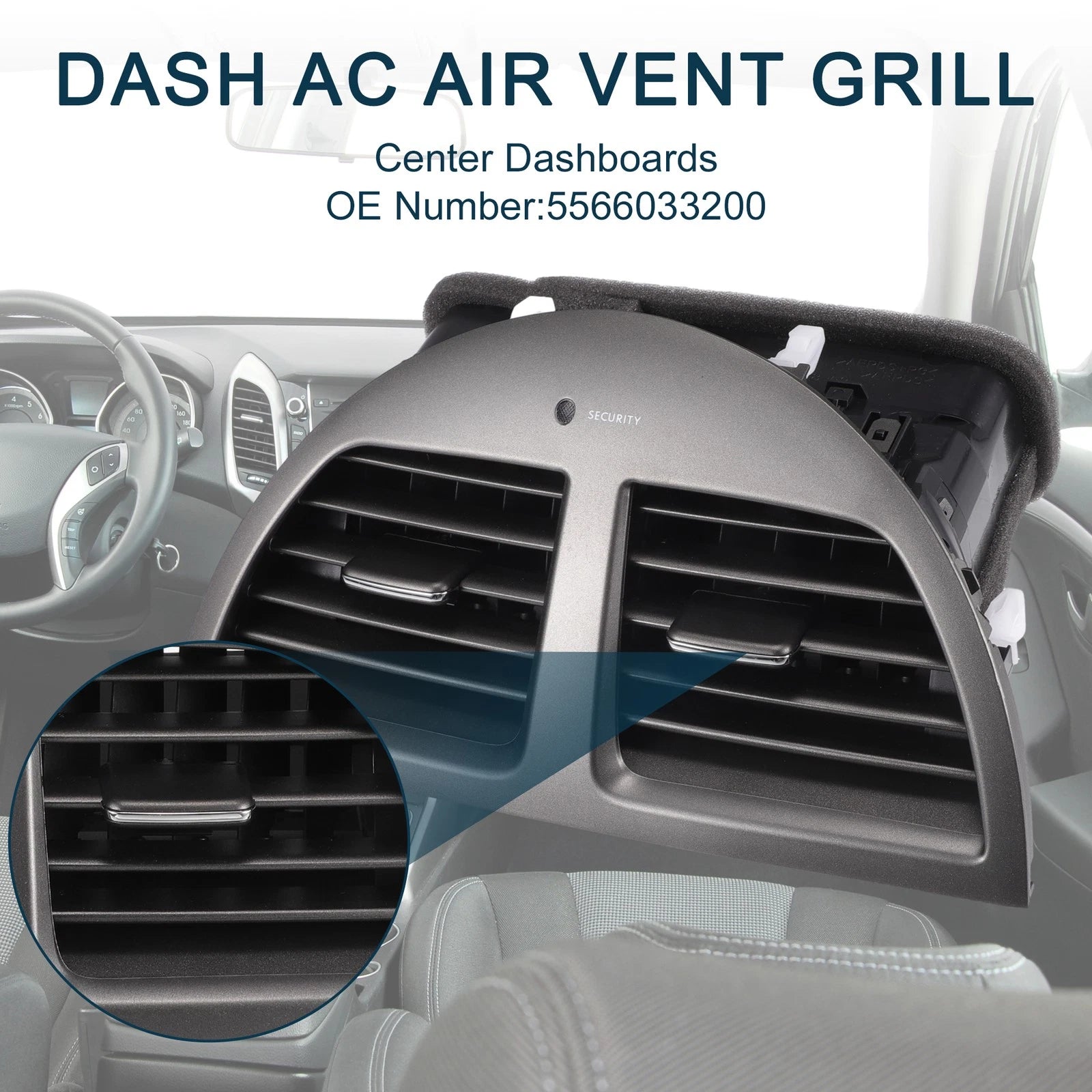 Center Dash A C Outlet Air Vent Panel Replacement for Lexus ES350 (2007–2009)