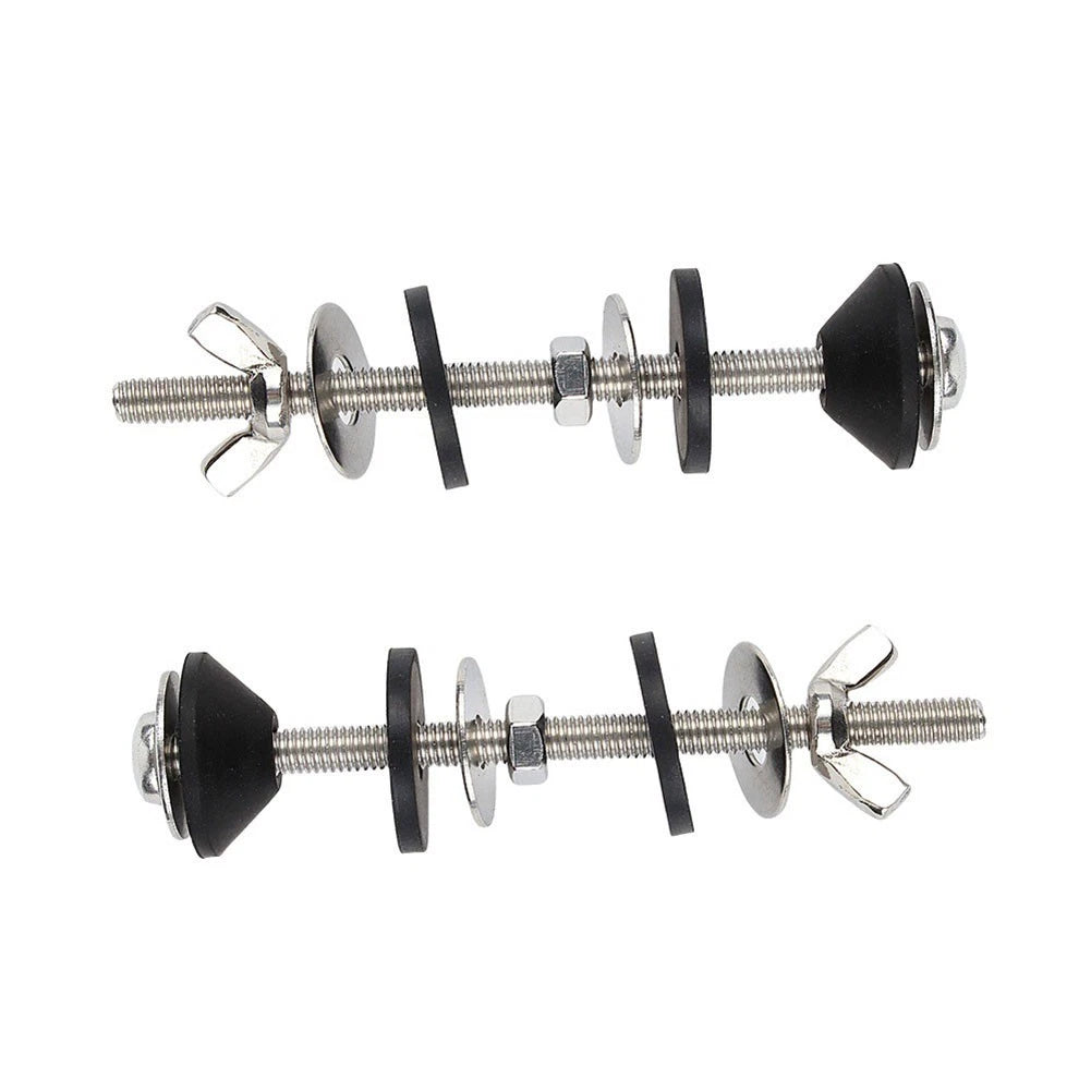 Toilet Seat Mounting Kit with Screws and Rubber Seals for Easy Installation
