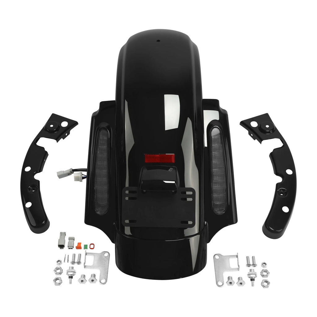 5" Stretched Saddlebags & Rear Fender System for Harley Road Glide (2009–2013)