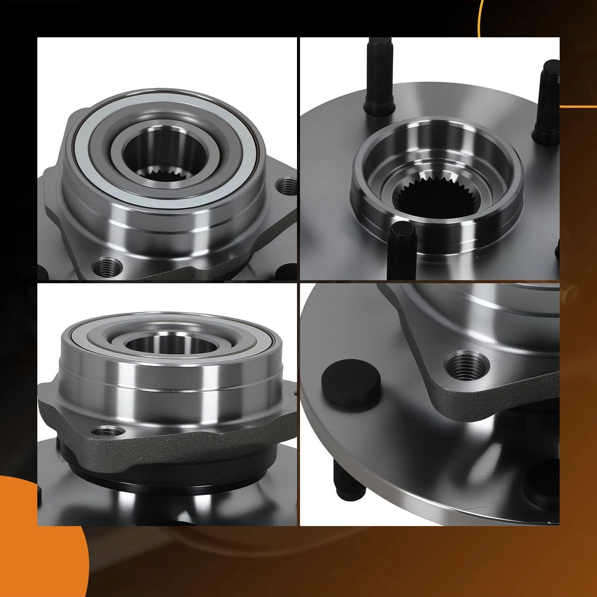 Front Wheel Hub & Bearing Set 515006 for Dodge Ram 1500 4WD (1994–1999)
