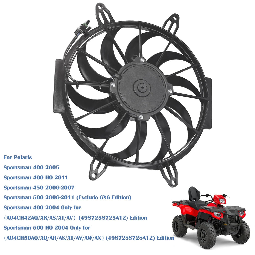 Radiator Cooling Fan Motor for Polaris Sportsman 400 450 500 4x4 (2000–2014) 2410383