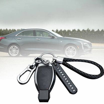 Anti-lost Phone Number Plate Keychain for Cars (Universal)