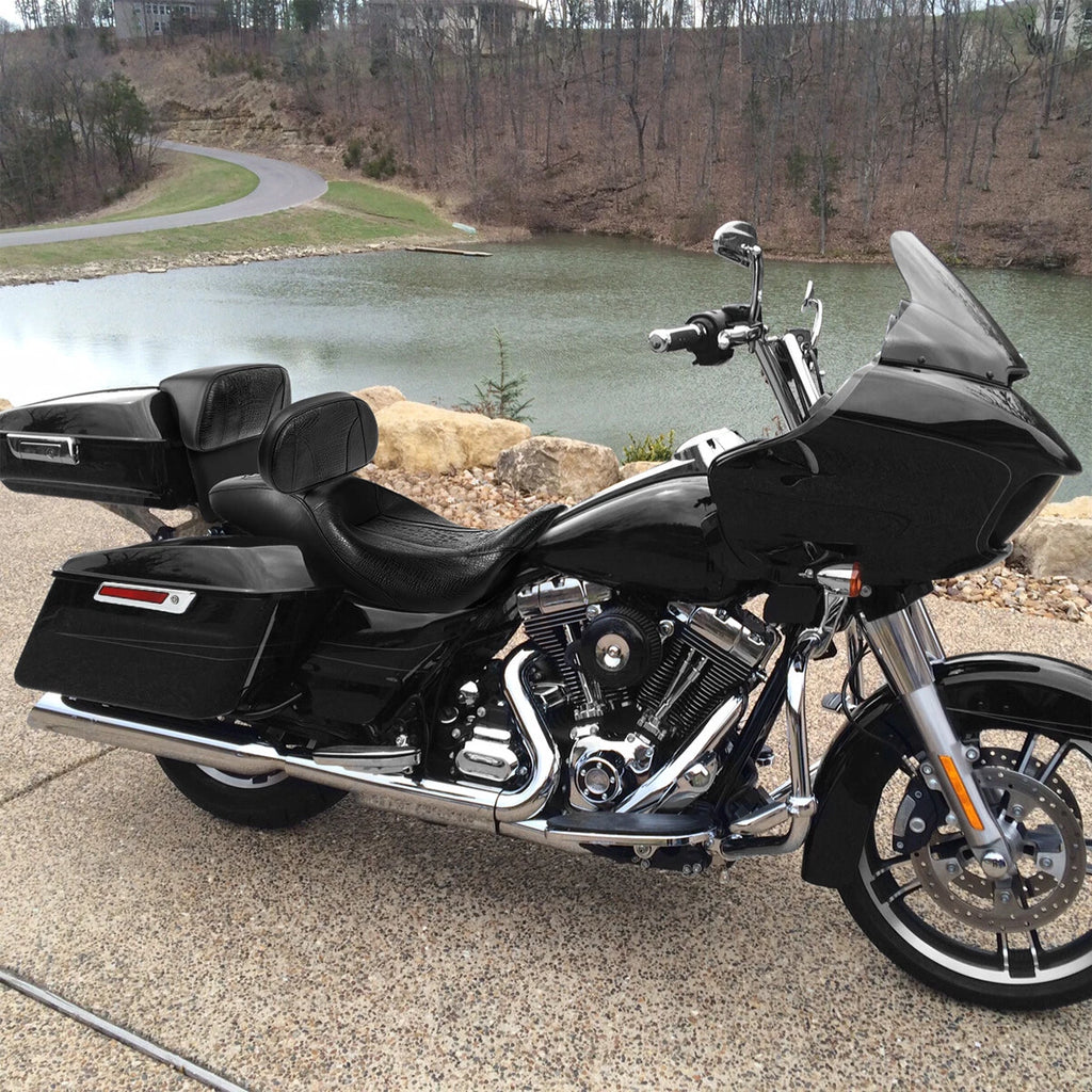 Driver Passenger Seat & Backrest Pad for Harley Road Electra Glide (2014–2023)