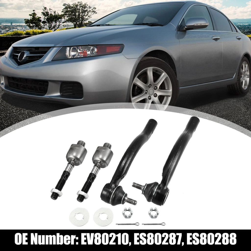 Tie Rod End Link Kit Inner Outer Front for Honda Accord Acura TSX (2008–2020)