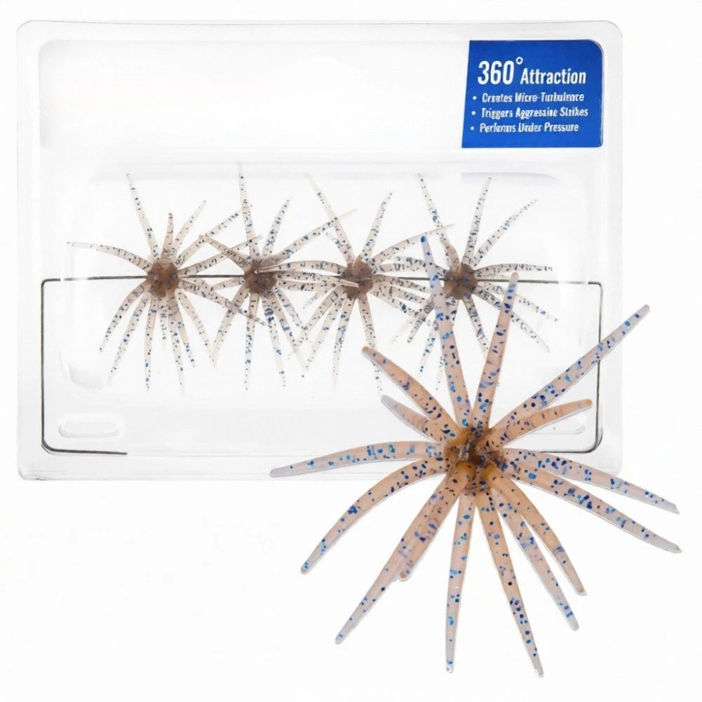 Soft Plastic Lure for Subtle Turbulence and Natural Swimming Action