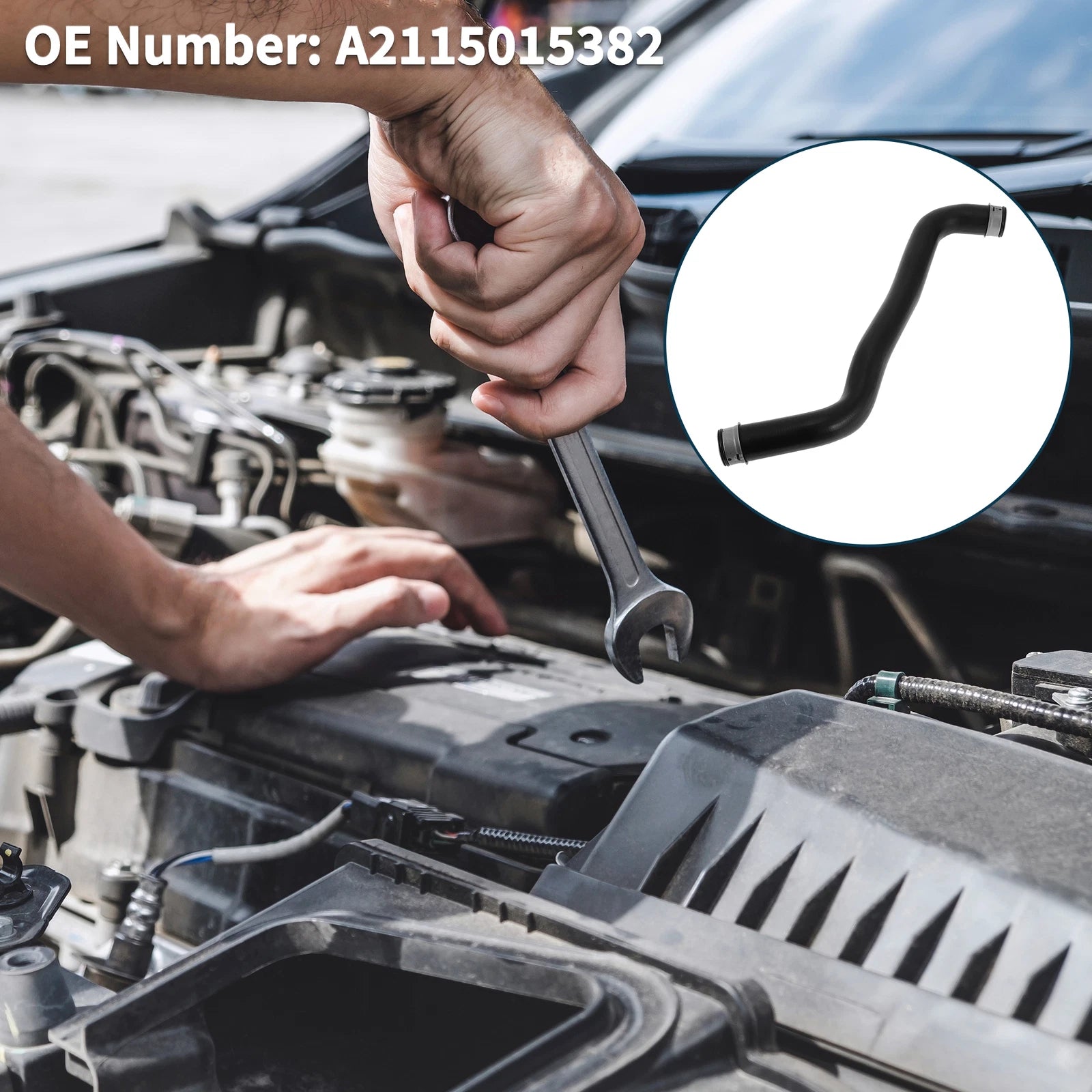 Radiator Hose for Mercedes-Benz E-Class E280 E320 (2005–2008) No.A2115015382 Rubber