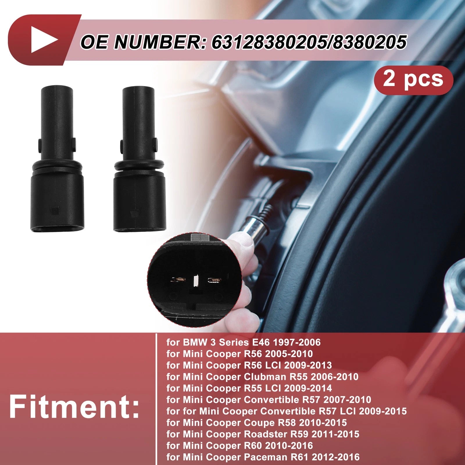 2 Pcs Parking Light Socket Replacement for BMW 3 Series E46 (1997–2006)