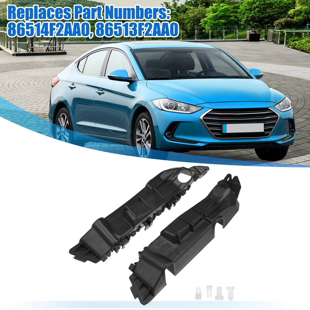 Front Bumper Mounting Support Bracket Pair for Hyundai Elantra (2007–2010)