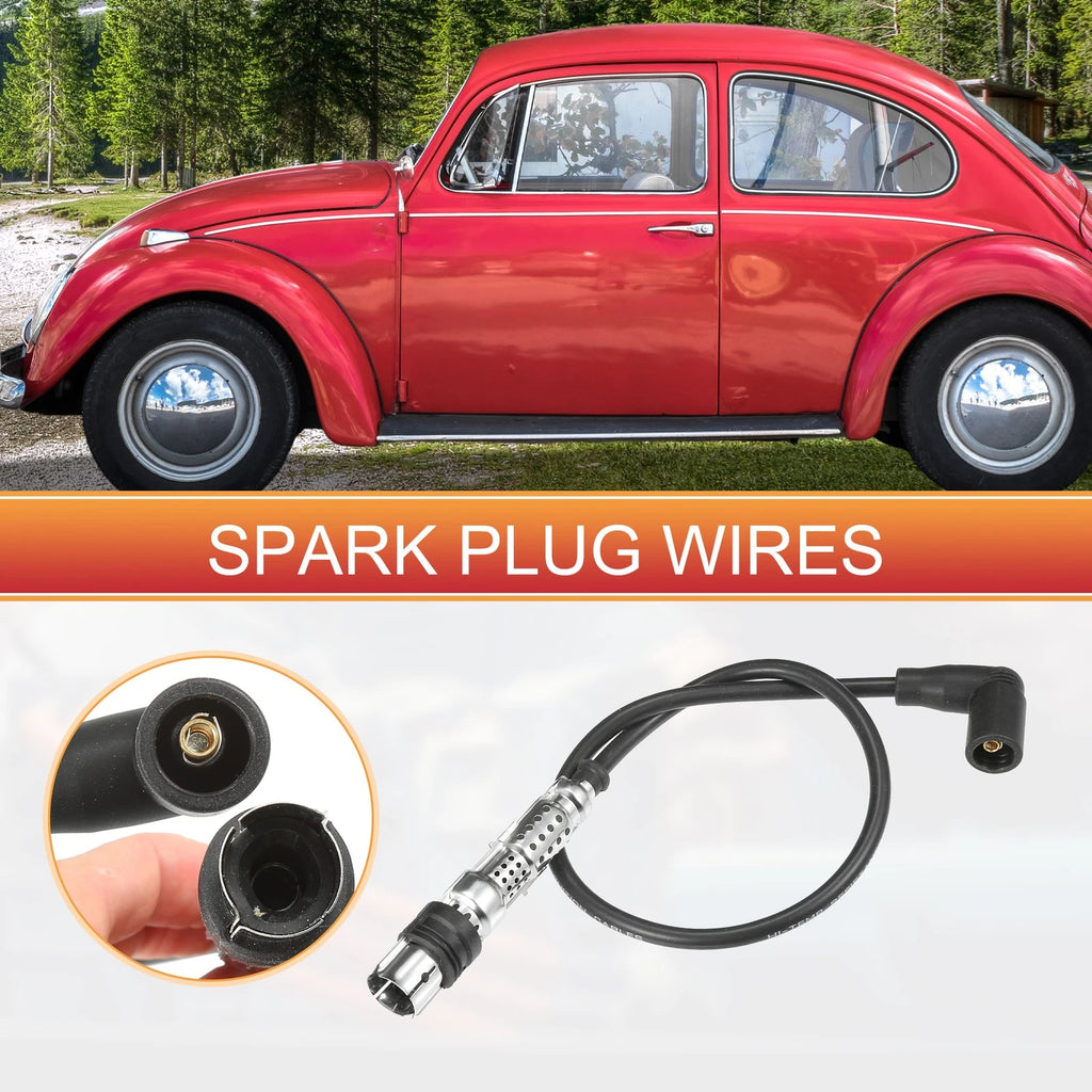 4 Pcs Spark Plug Wire Ignition Coil Cable for VW Beetle Golf Jetta (1999–2020)