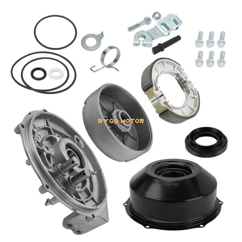 Rear Brake Drum Hub Plate Cover Shoes Seals for Honda TRX450FE/FM (1998–2004)