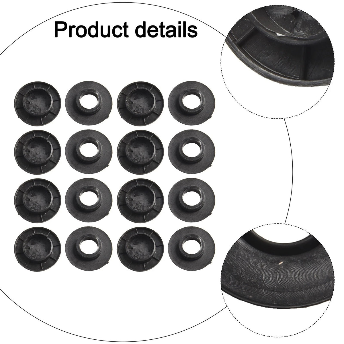 16pcs Floor Mat Clips for Mercedes-Benz
