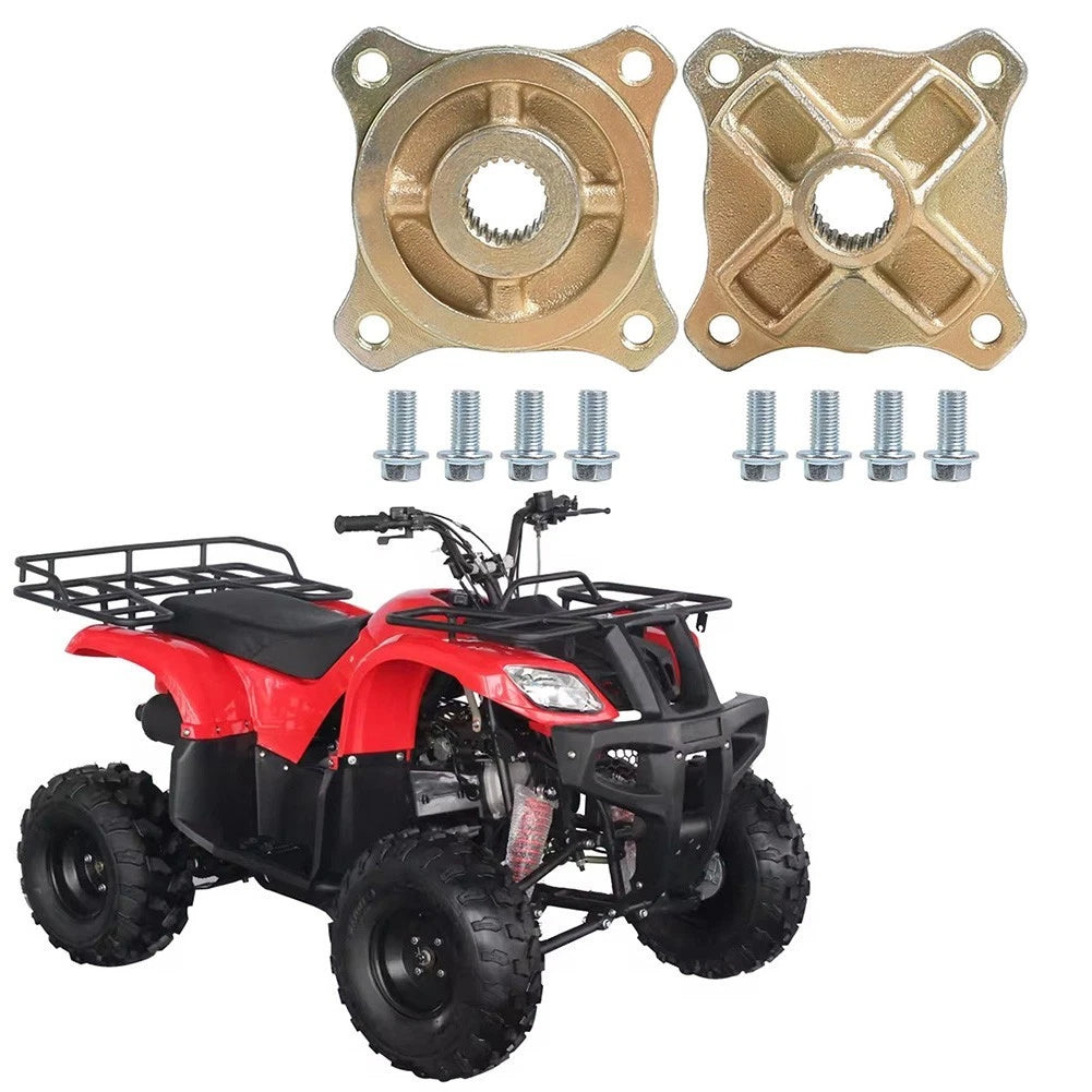 25mm Rear Axle Wheel Hub 24 Tooth 4 Stud Set of 2 for ATV Go Kart