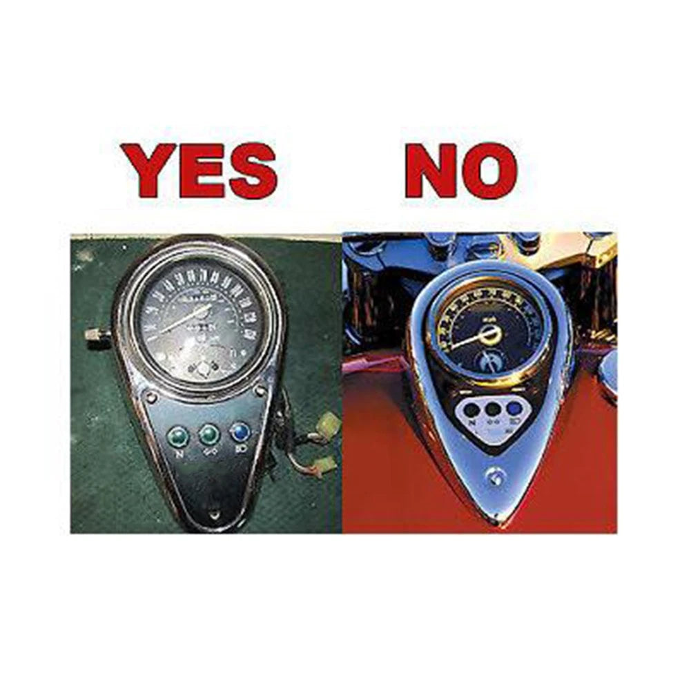 Chrome Front Instrument Dashboard Panel for Kawasaki Vulcan VN1500 (1996–2007)