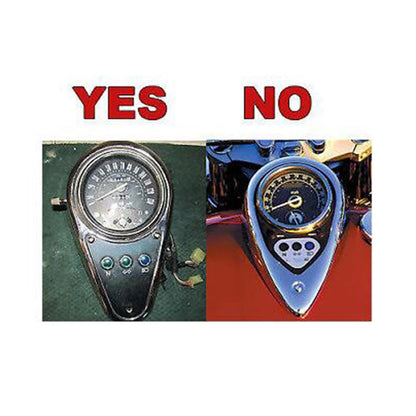 Chrome Front Instrument Dashboard Panel for Kawasaki Vulcan VN1500 (1996–2007)