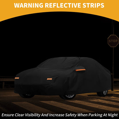 Waterproof Car Cover All Weather for BMW 2 Series Sedan Black (2014–2021)