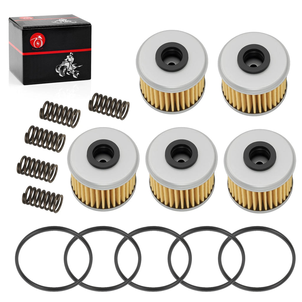 5PCS Oil Filter Set w/ O-Ring for Honda CRF 150R 150RB 250R 250X 450R 450RX