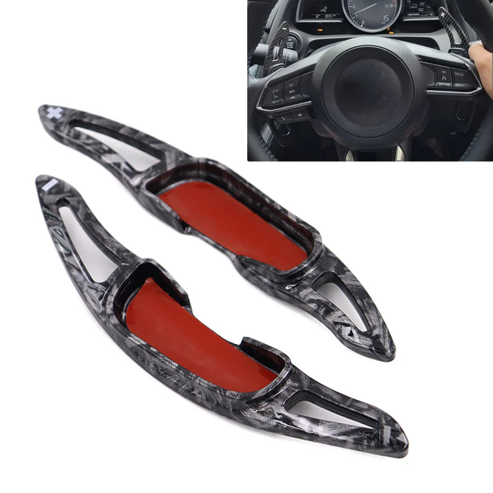 2X Steering Wheel Shift Paddle Extensions for Mazda 3 6 CX-3 CX-4 CX-5 MX-5