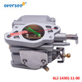 Carburetor Kit 6L2-14301 + 6L2-14302-00 for Yamaha Outboard 20HP 25HP