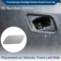 Washer Nozzle Cover Cap Front Left for Audi Q7 (2016–2021) Silver