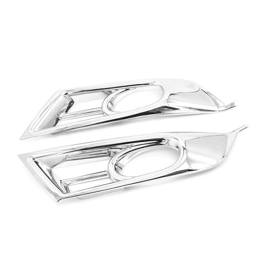 Pair Front Fog Light Cover Trim for Honda CR-V (2017–2018) Chrome