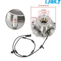 2X Front Wheel Bearing Hub Assembly w/ ABS for Ram 2500 3500 (2012–2013)