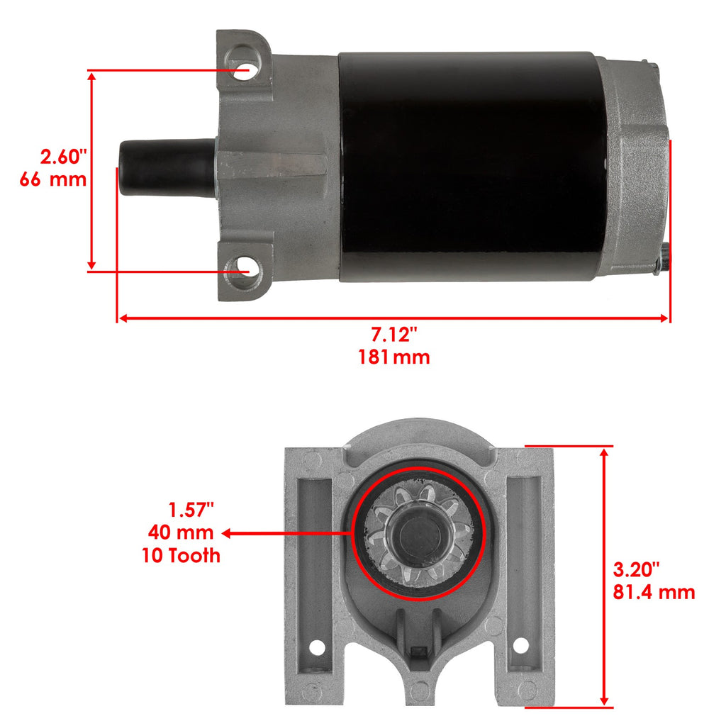 Starter Motor Replacement for Honda Small Engine 18HP 20HP (GXV610–620)