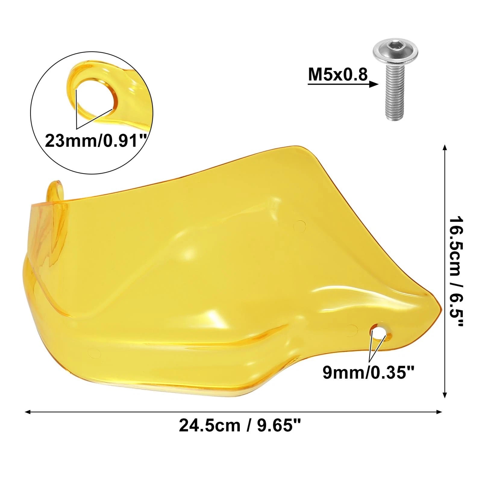 Handguard Protector for BMW R1250GS Windshield Guard Protection Yellow (2019–2024)